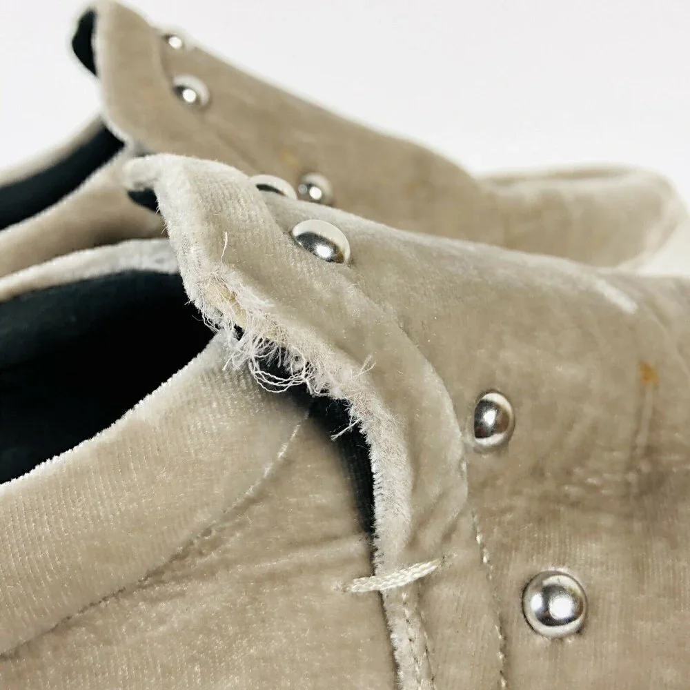 Rebecca Minkoff Size 9.5 Gray Velvet Sneakers